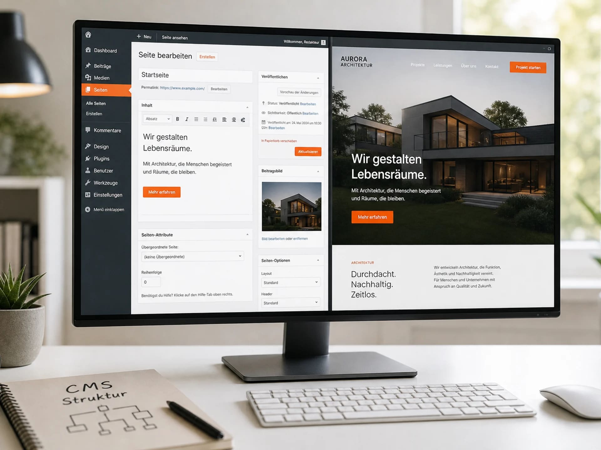 WordPress – Arbeitsbeispiel