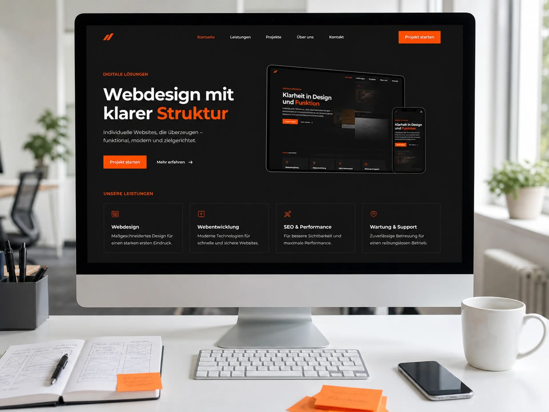 Webdesign – Arbeitsbeispiel