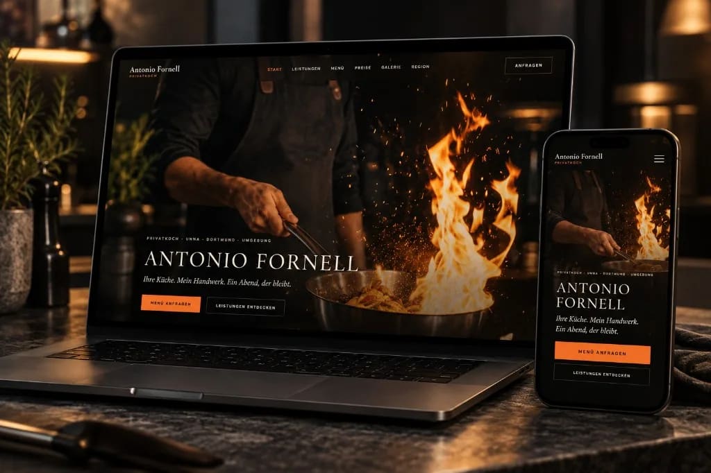 Antonio Fornell – Website-Ausschnitt